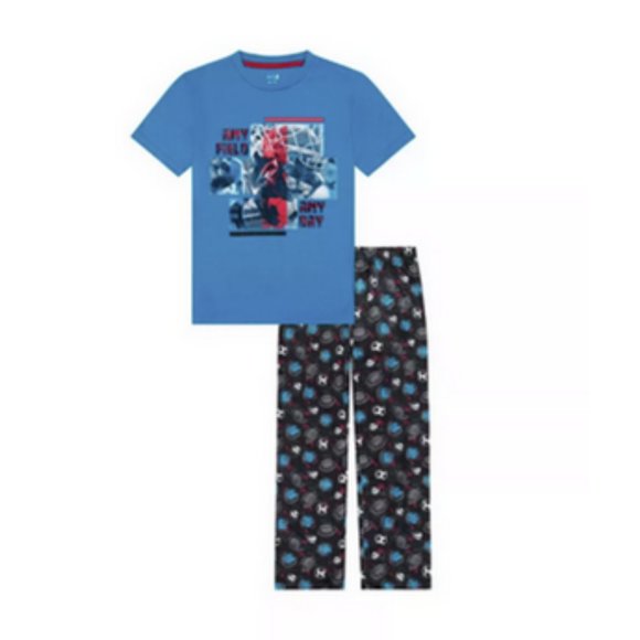 Max & Olivia Boys 2pc "Any Field" Long Leg Pajama Set ~ NWT ~ L (12/14) - Picture 1 of 7